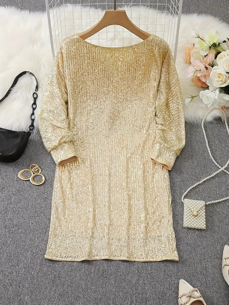 Isabella - Robe à Sequin Décolleté