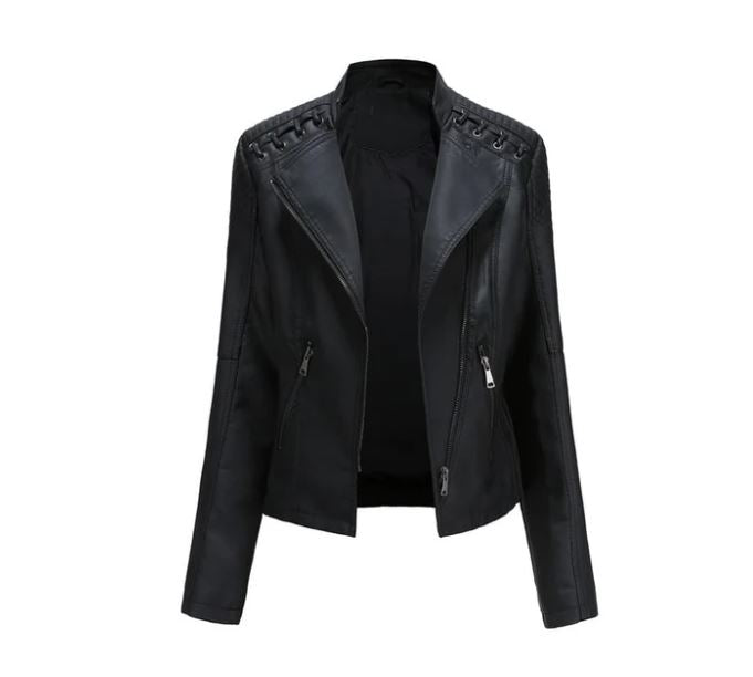 Aude - Veste en cuir de mouton lavé