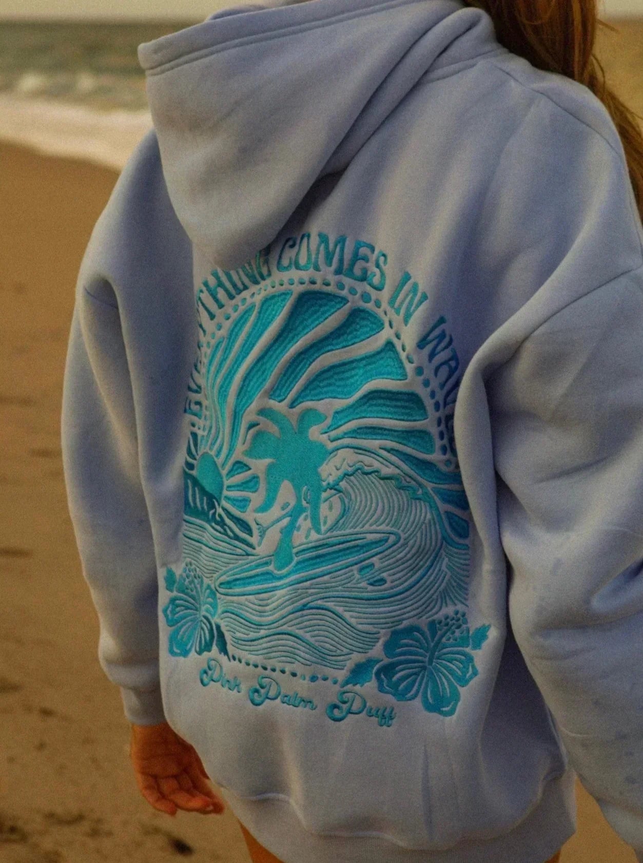 Emma - Sweat à capuche surf avec imprimé graphique
