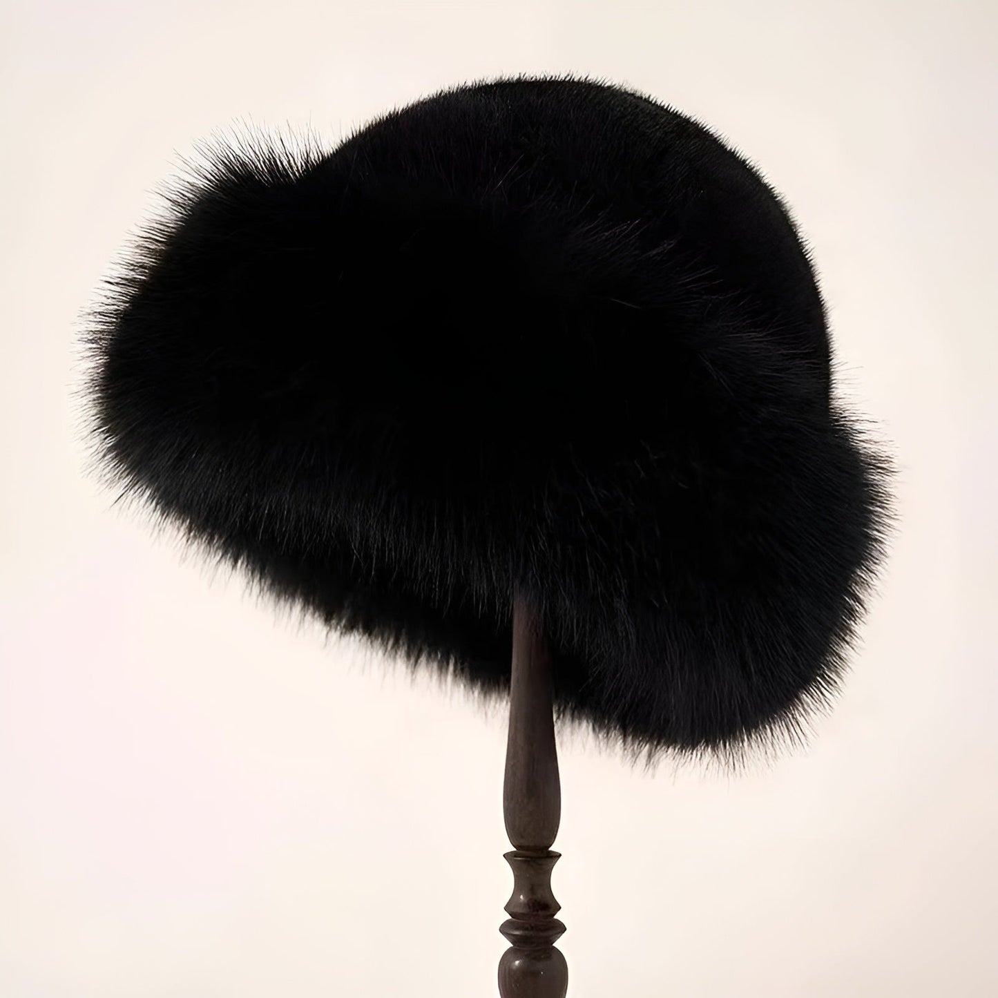 Félicité - Chapeau en Fausse Fourrure Luxueux au Style Vintage