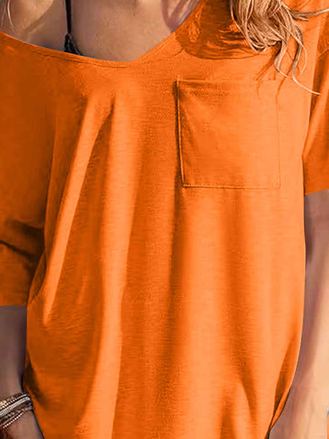 Diana – Robe T-shirt à Manches Courtes et Encolure en V