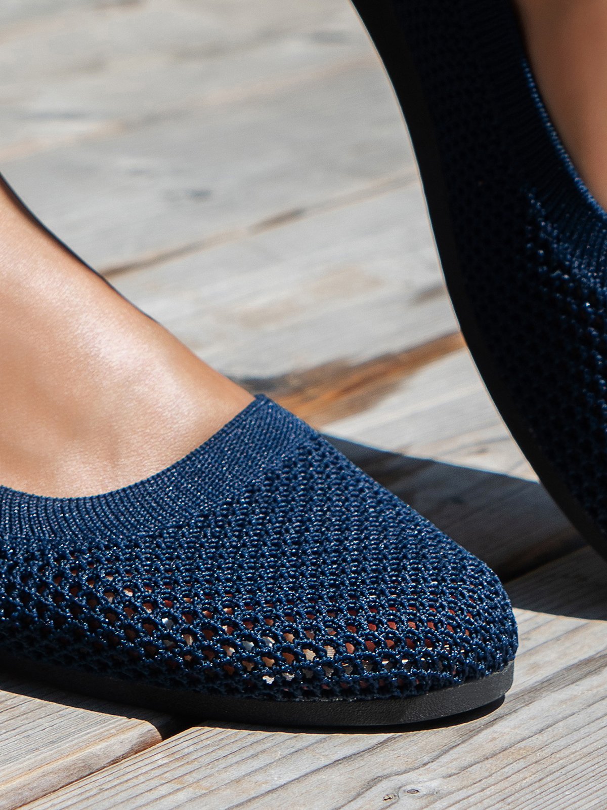 Sophia - Ballerines en Tissu Mesh Légères et Respirantes avec Semelle à Soutien Supplémentaire pour l'Été
