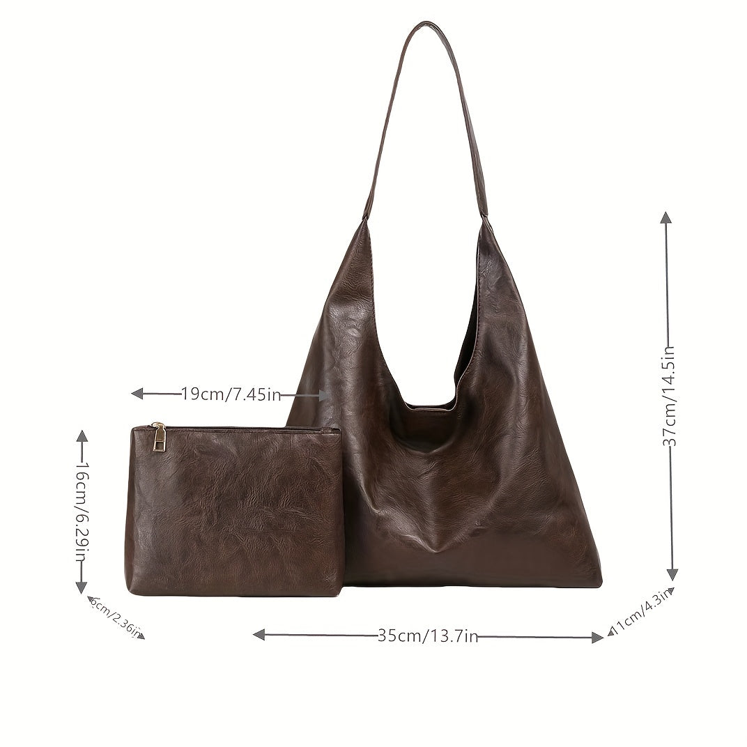 Vespera - Sac à bandoulière au design rond bohème chic en simili cuir