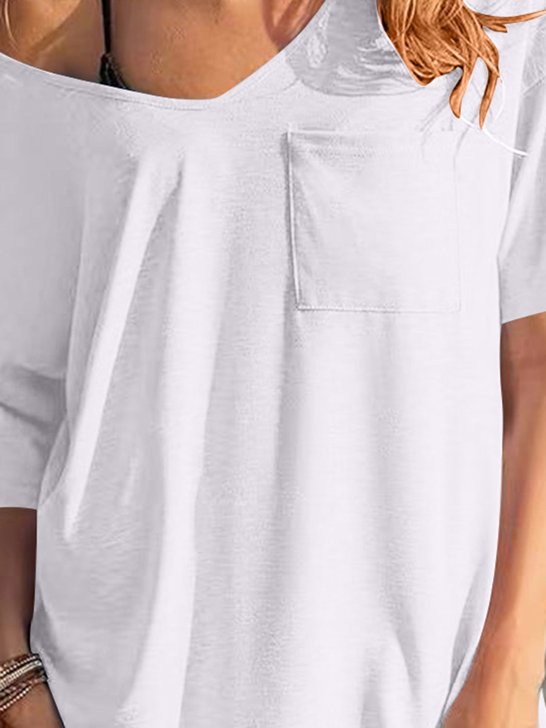 Diana – Robe T-shirt à Manches Courtes et Encolure en V