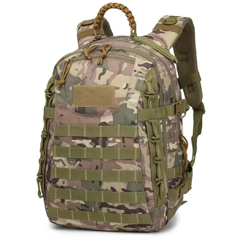 Elias - Sac à Dos Tactique Extra Spacieux Commando 30L+ avec de Nombreuses Poches Latérales