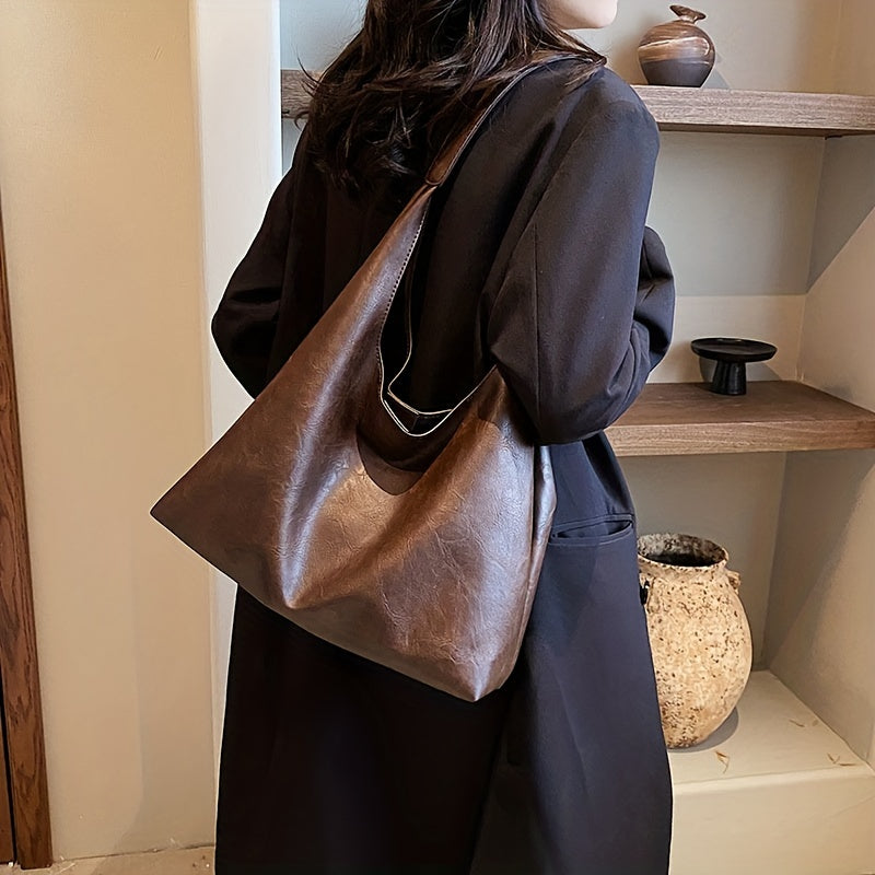 Vespera - Sac à bandoulière au design rond bohème chic en simili cuir