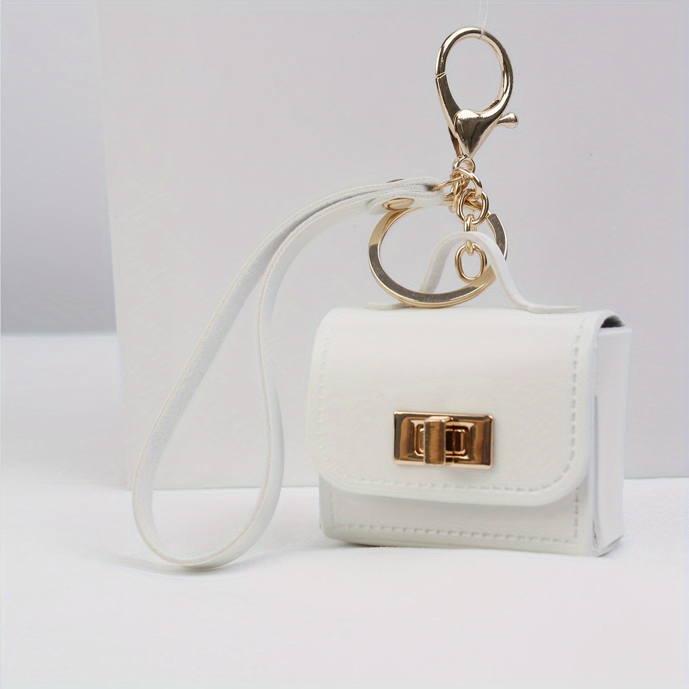 Manon - Porte-clés Sac en Cuir avec Fermeture à Boucle