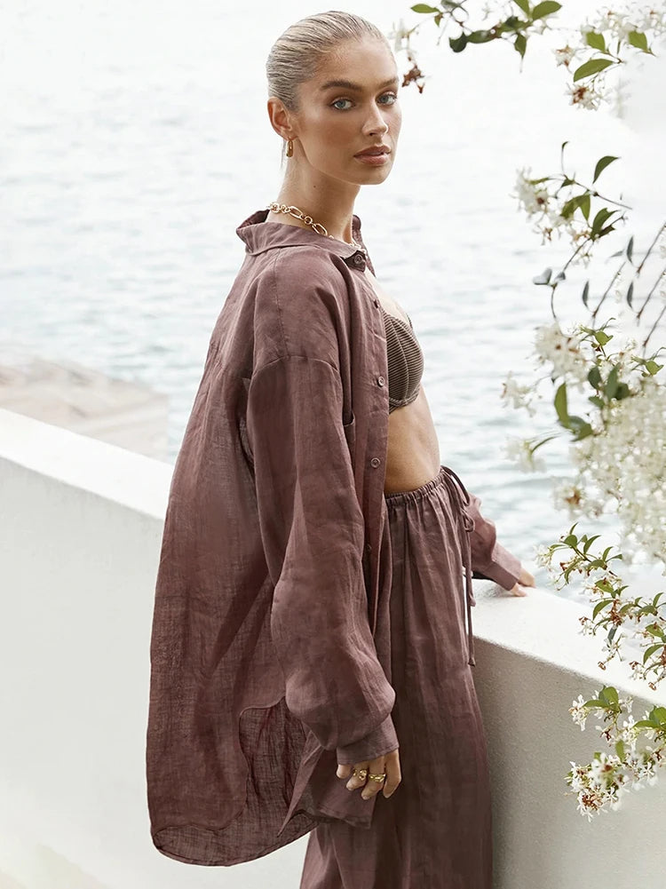 Laura - Ensemble d'été en lin léger