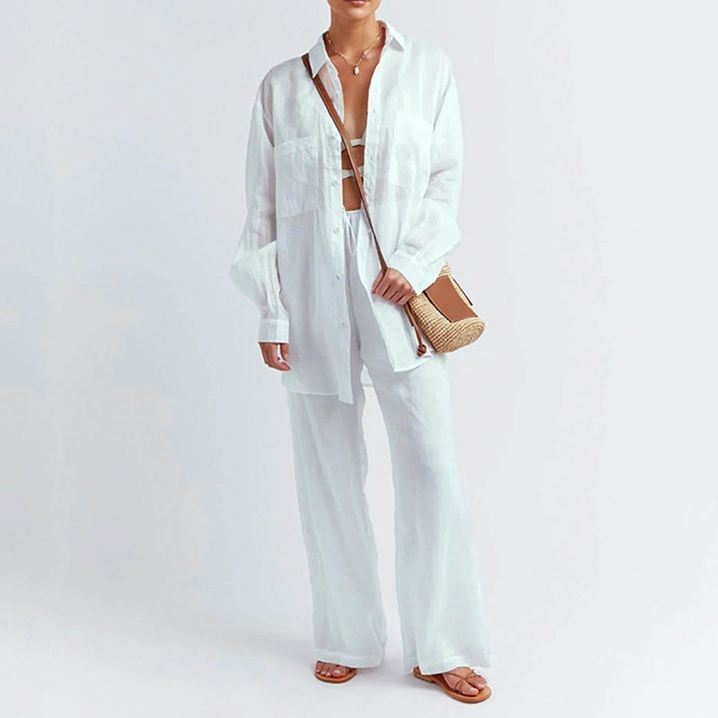 Laura - Ensemble d'été en lin léger