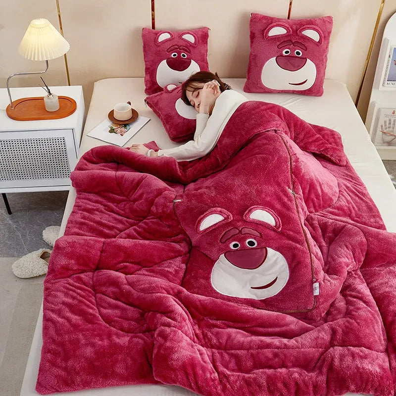 CozyCus - Transformez Votre Confort Avec Notre Ensemble Couverture et Coussin