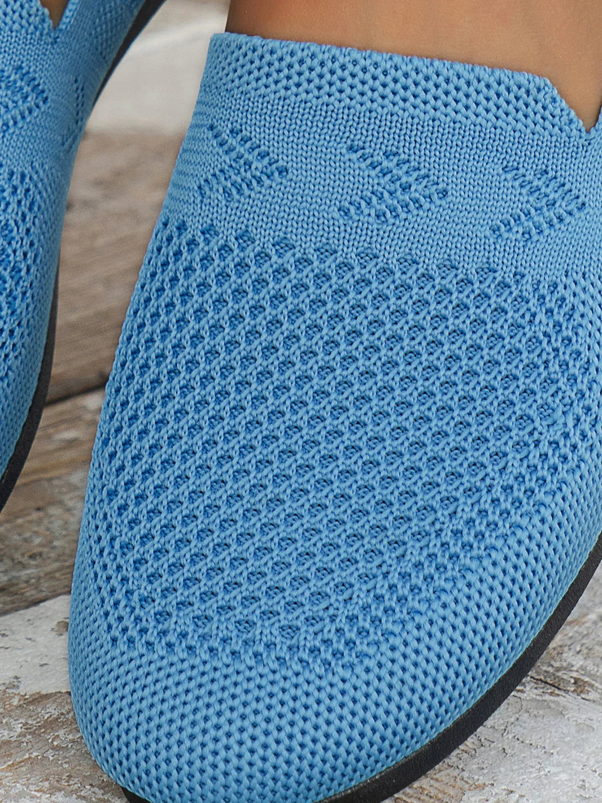 Olivia - Sandales en Maille Ademend Mocassins à Semelle Plate pour l'Été Idéales pour de Longues Promenades