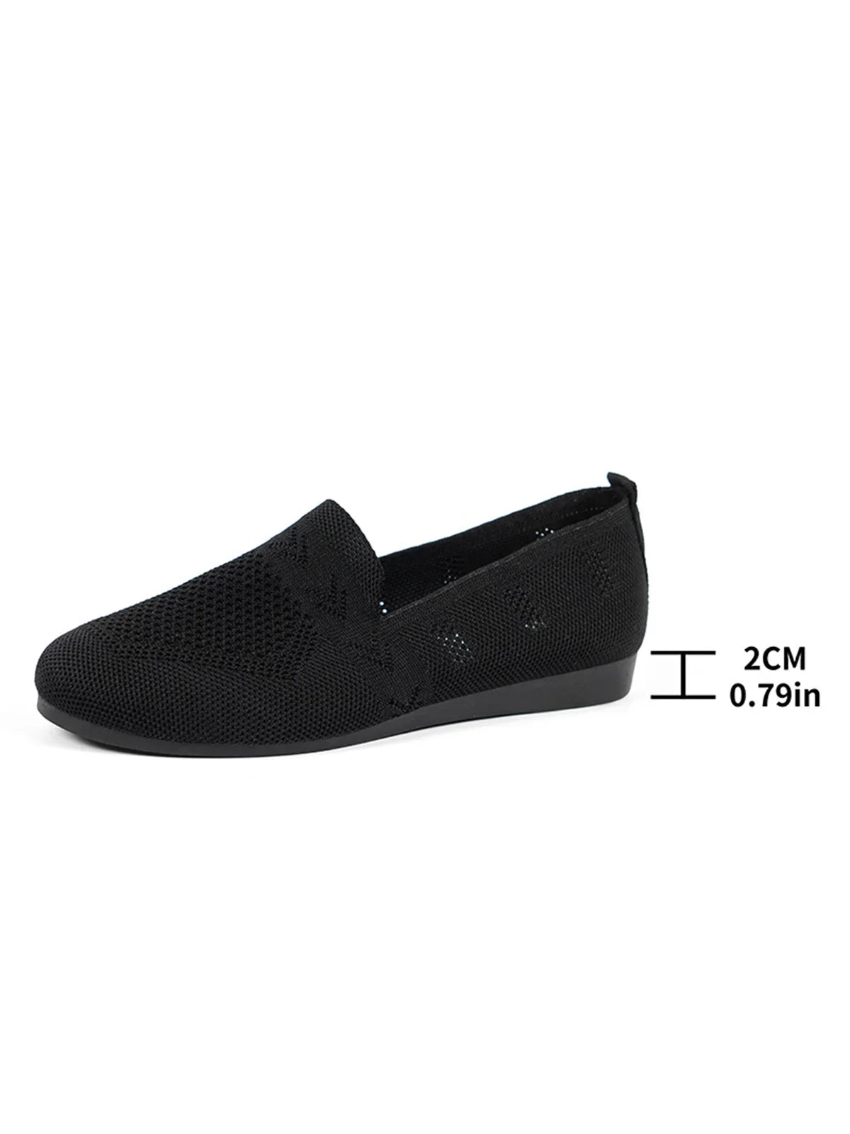 Olivia - Sandales en Maille Ademend Mocassins à Semelle Plate pour l'Été Idéales pour de Longues Promenades