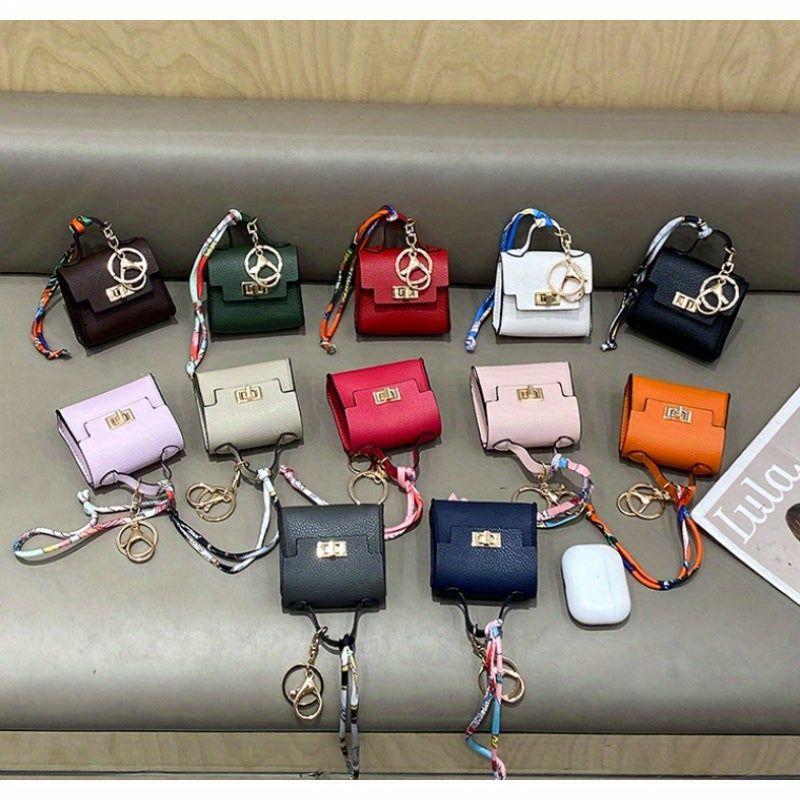 Camille - Porte-clés Sac en Cuir avec Fermeture à Boucle