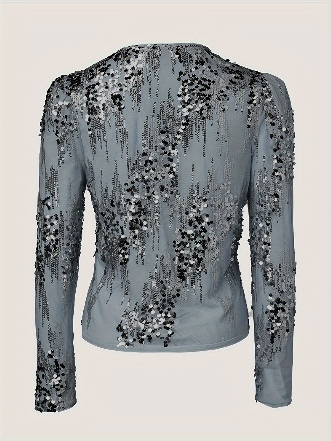 Isla - Veste beige avec paillettes argentées