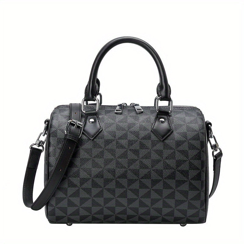 Leora - Sac à Bandoulière et Sac à Main Vintage Mode avec Motif Géométrique