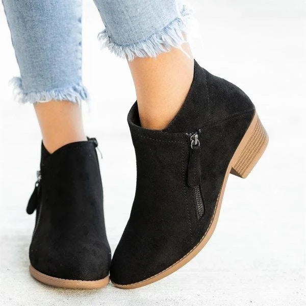 Ambre - Bottes en cuir orthopédiques