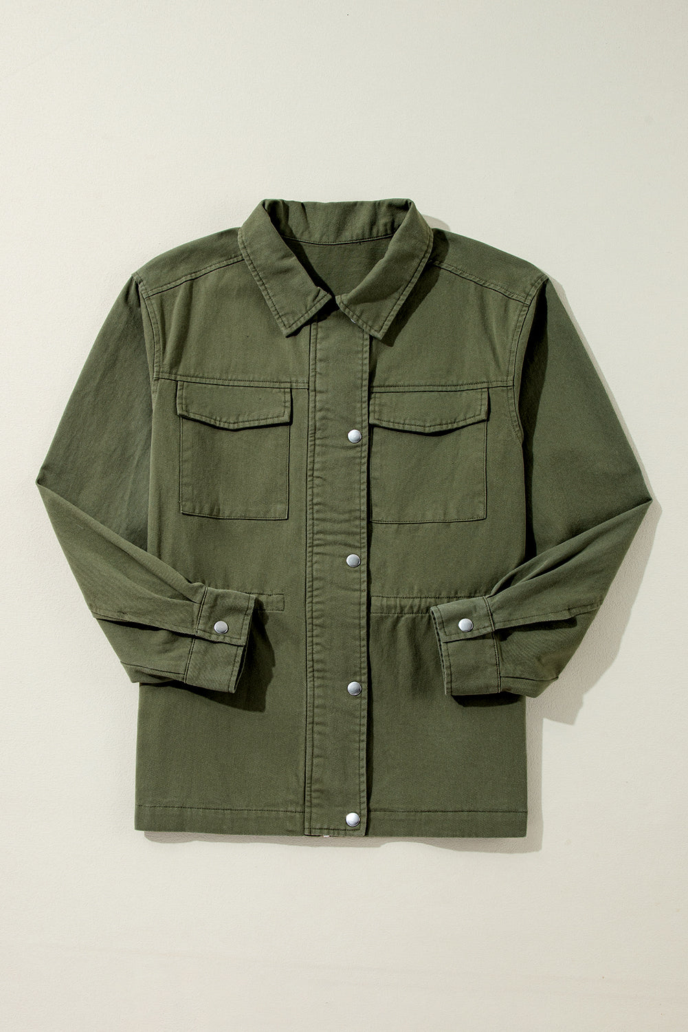 Emma - Veste décontractée verte olive