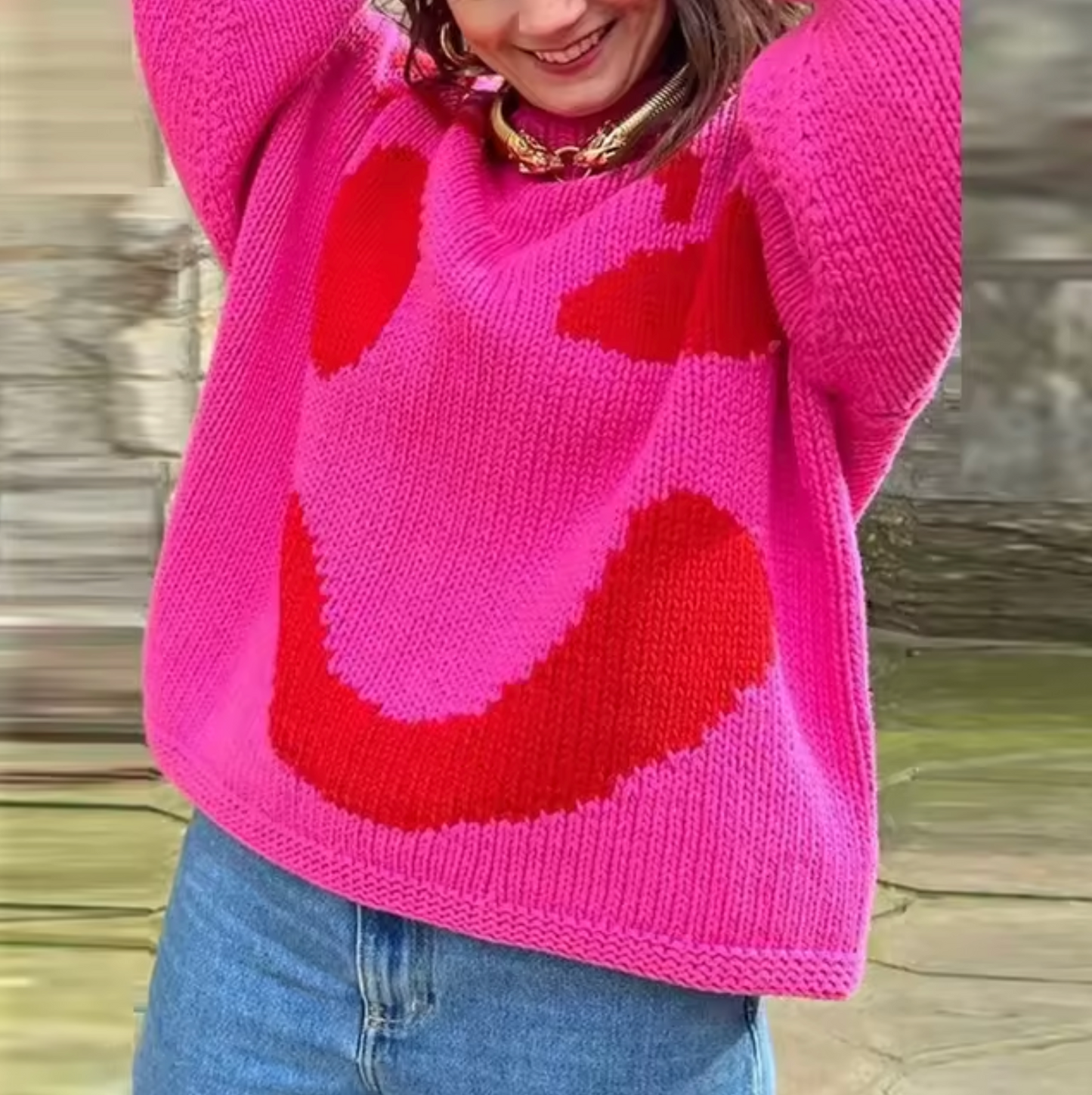 Clara – Pull en coton tricoté oversize