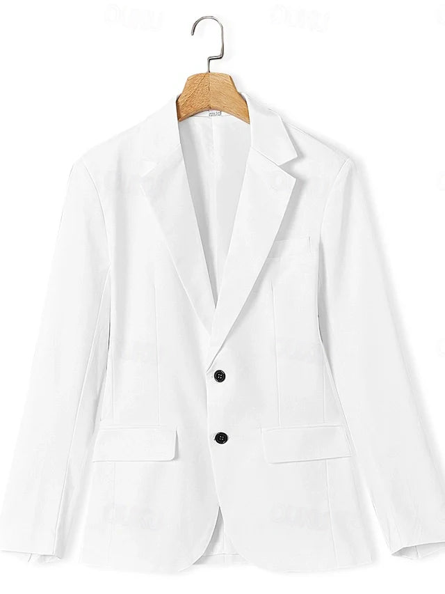 Kael - Costume Trois-Pièces en Lin Élégant pour l'Été avec Boutons pour une Raffinement Intemporel pour Hommes