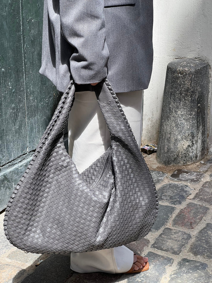 Sendra - Sac hobo en cuir tressé