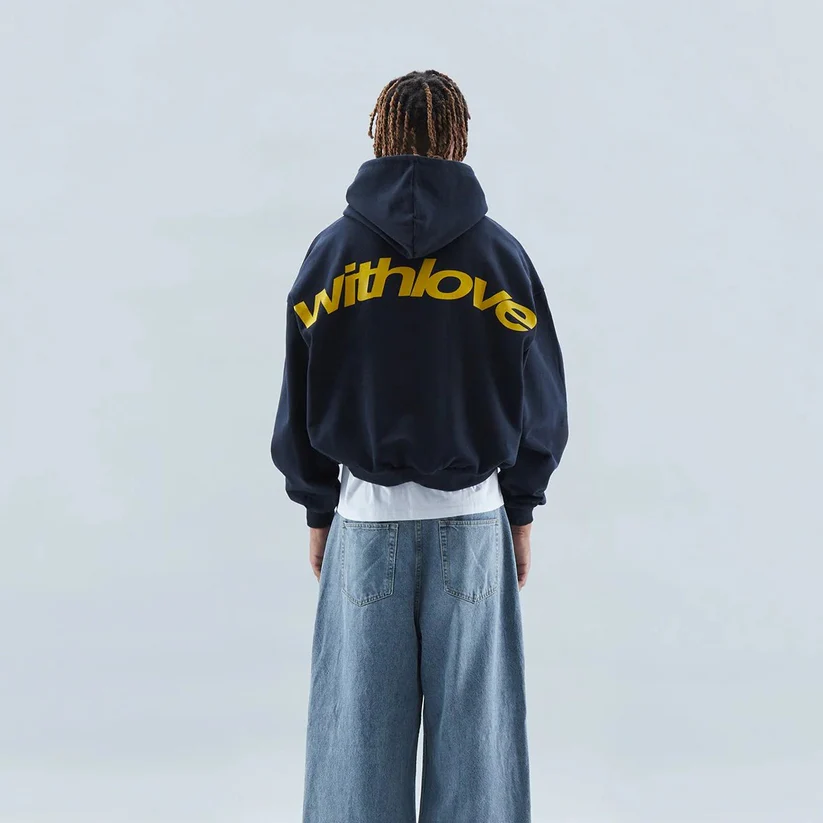 Dean - Sweat à capuche graphique avec imprimé "With Love"