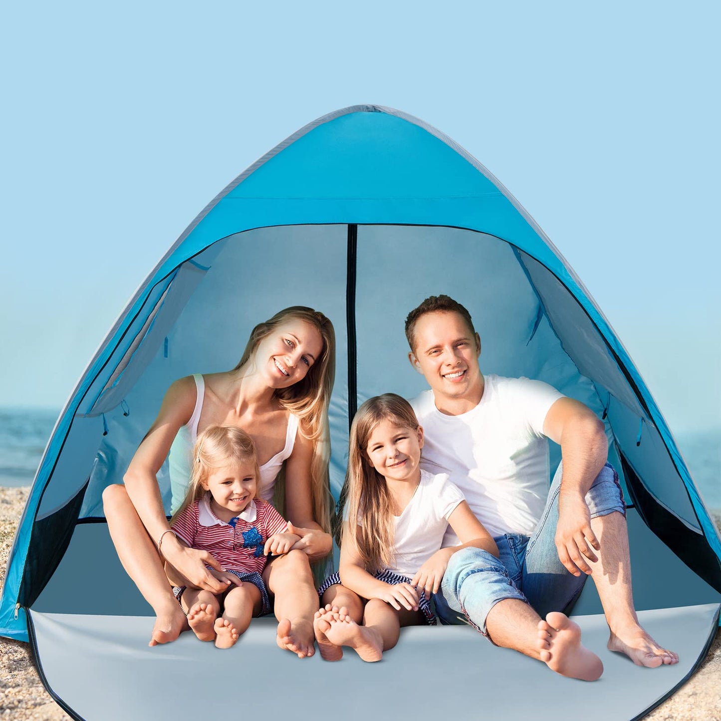Mason - Tente Pop-Up Prête en 1 Minute Protection Solaire pour la Plage les Vacances et les Festivals