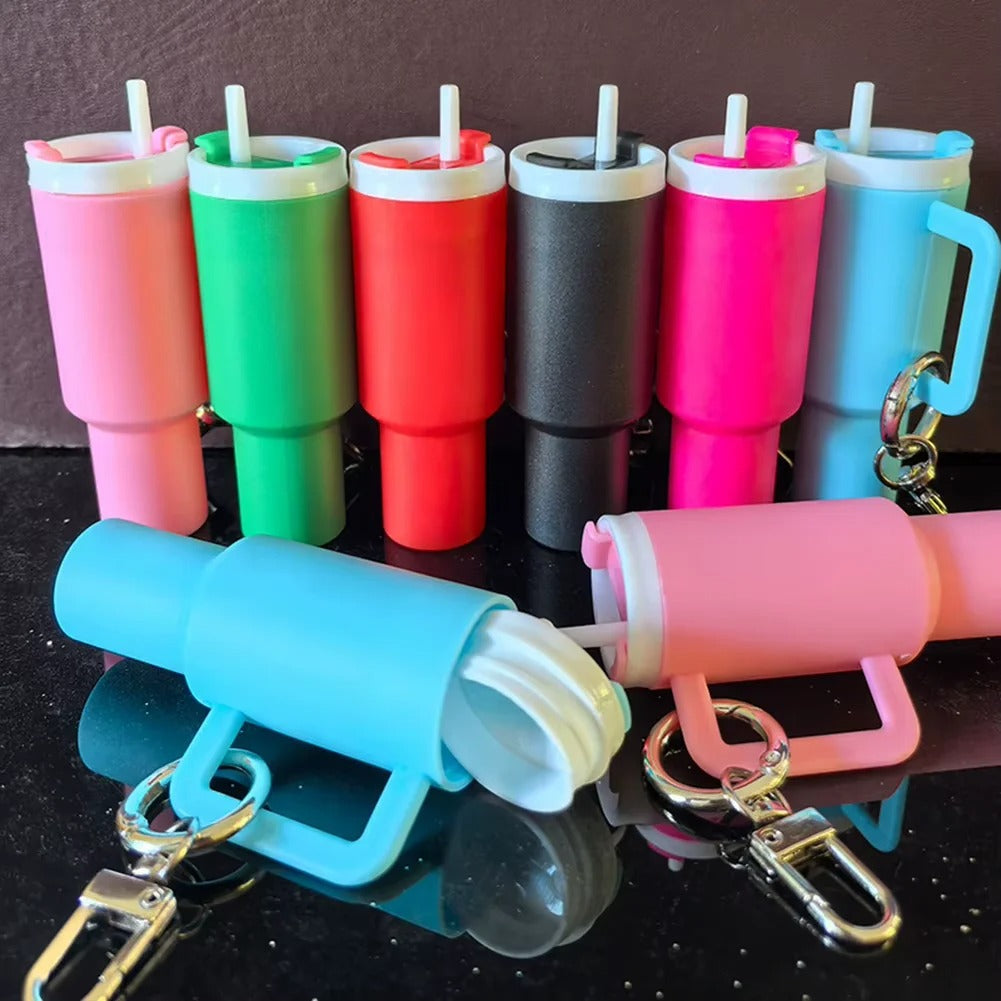 Léa - Porte-clés Mini Range-clés 8x Gobelets à Boisson Charme de Sac