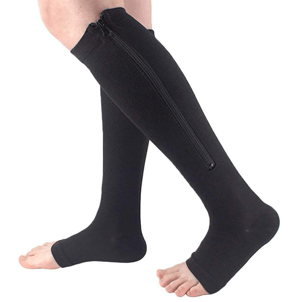 Isla - Chaussettes de Compression Orthopédiques avec Soutien et Fermeture Éclair