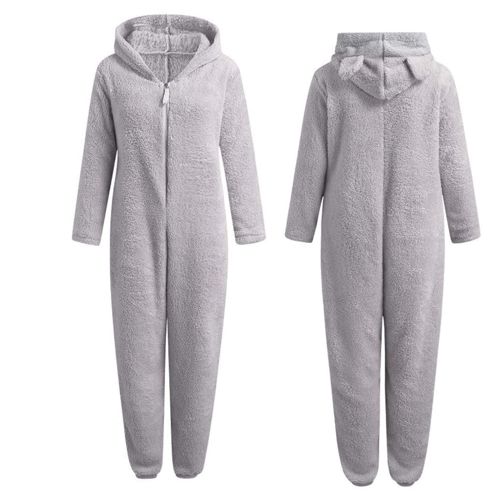 Nia - Combinaison Polaire Super Douce avec Oreilles d'ours