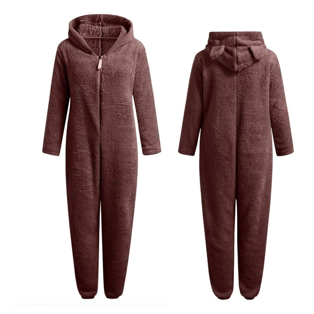 Nia - Combinaison Polaire Super Douce avec Oreilles d'ours