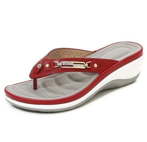 Ava - Sandales à Semelle Compensée et Tongs