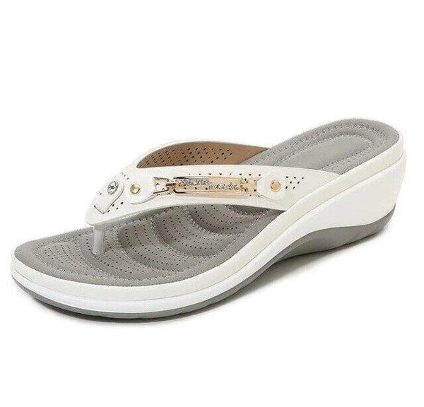 Ava - Sandales à Semelle Compensée et Tongs