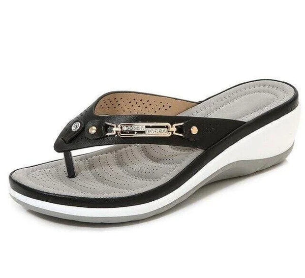 Ava - Sandales à Semelle Compensée et Tongs