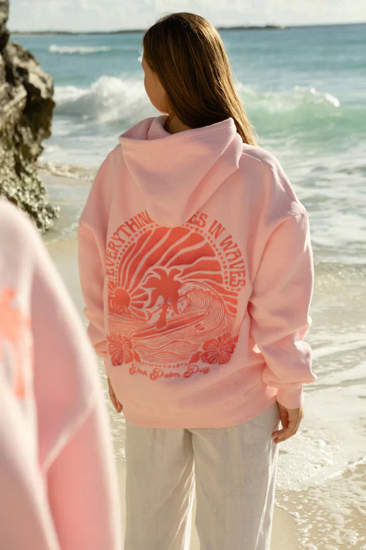 Emma - Sweat à capuche surf avec imprimé graphique