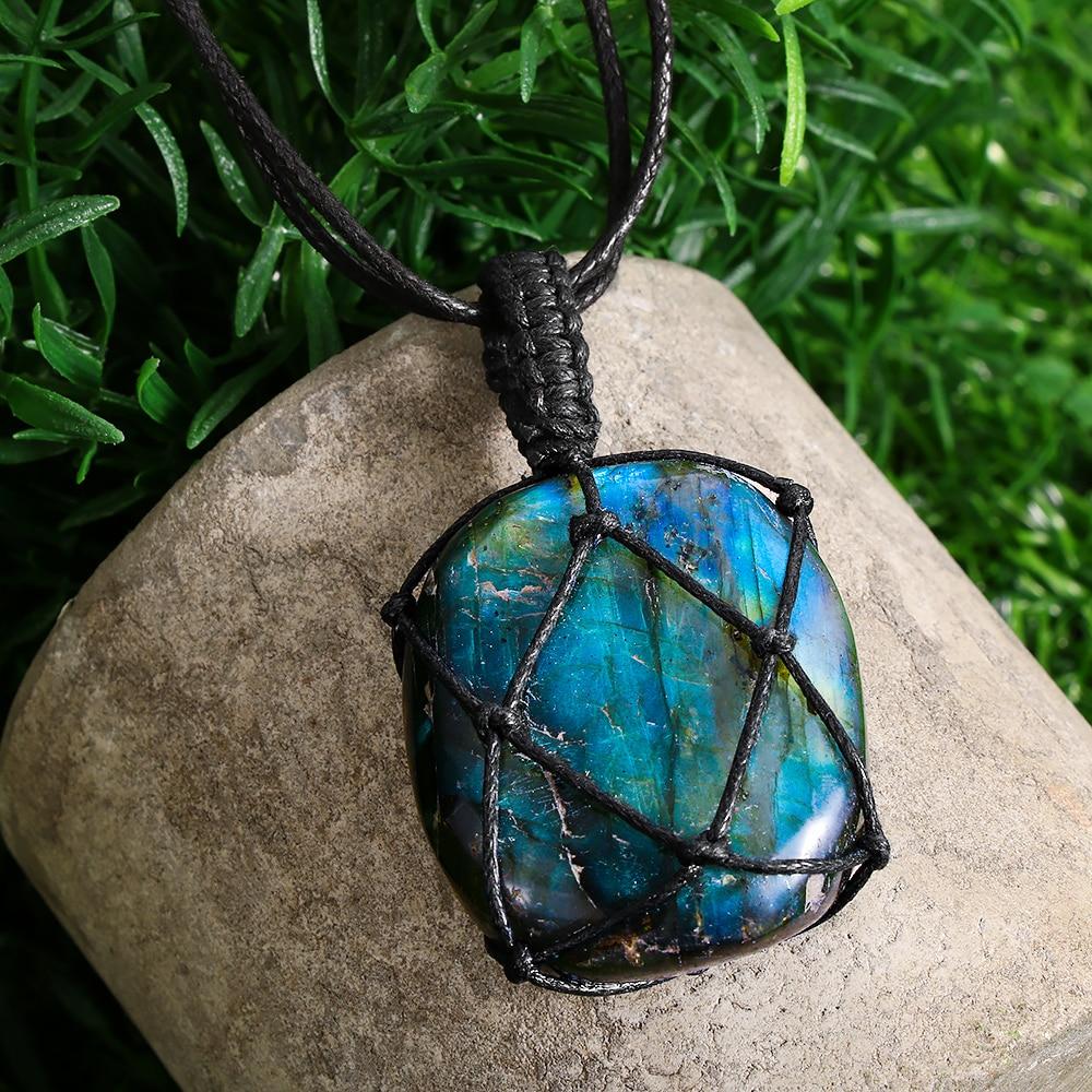 Collier Cœur de Dragon en Labradorite
