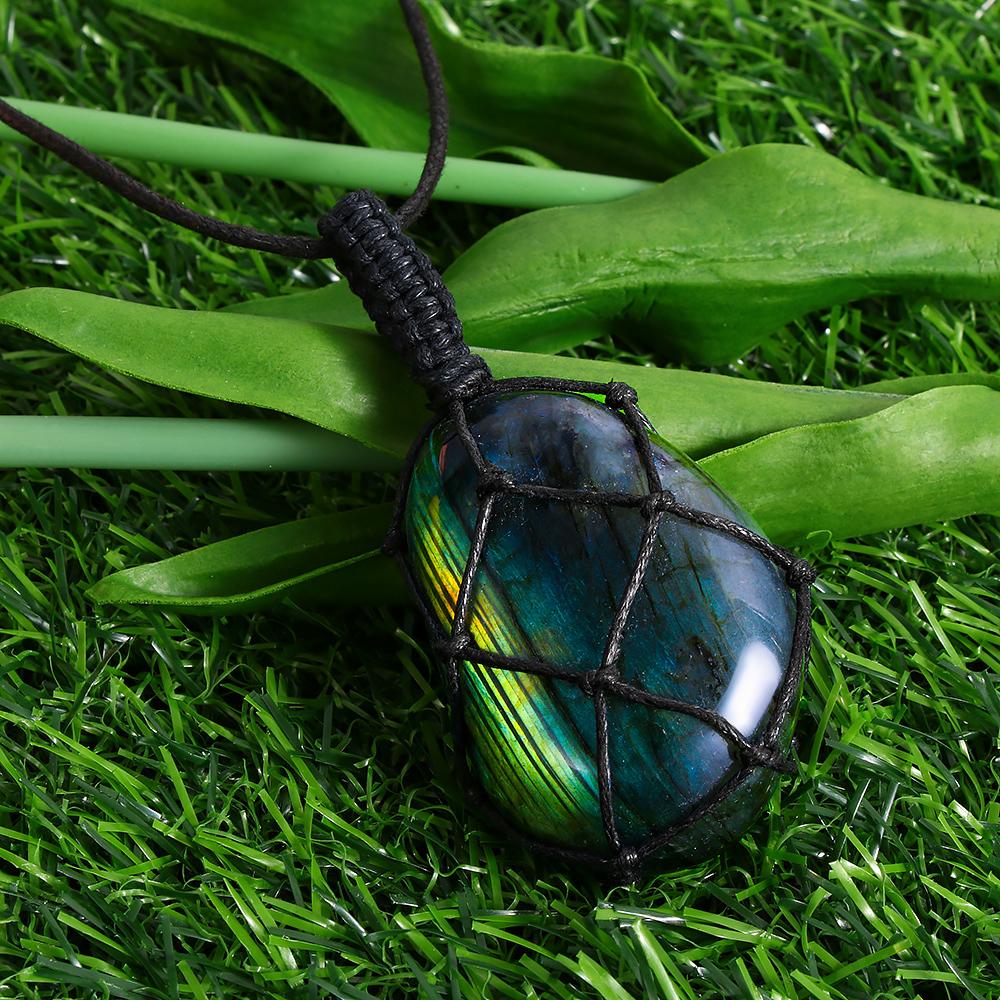 Collier Cœur de Dragon en Labradorite