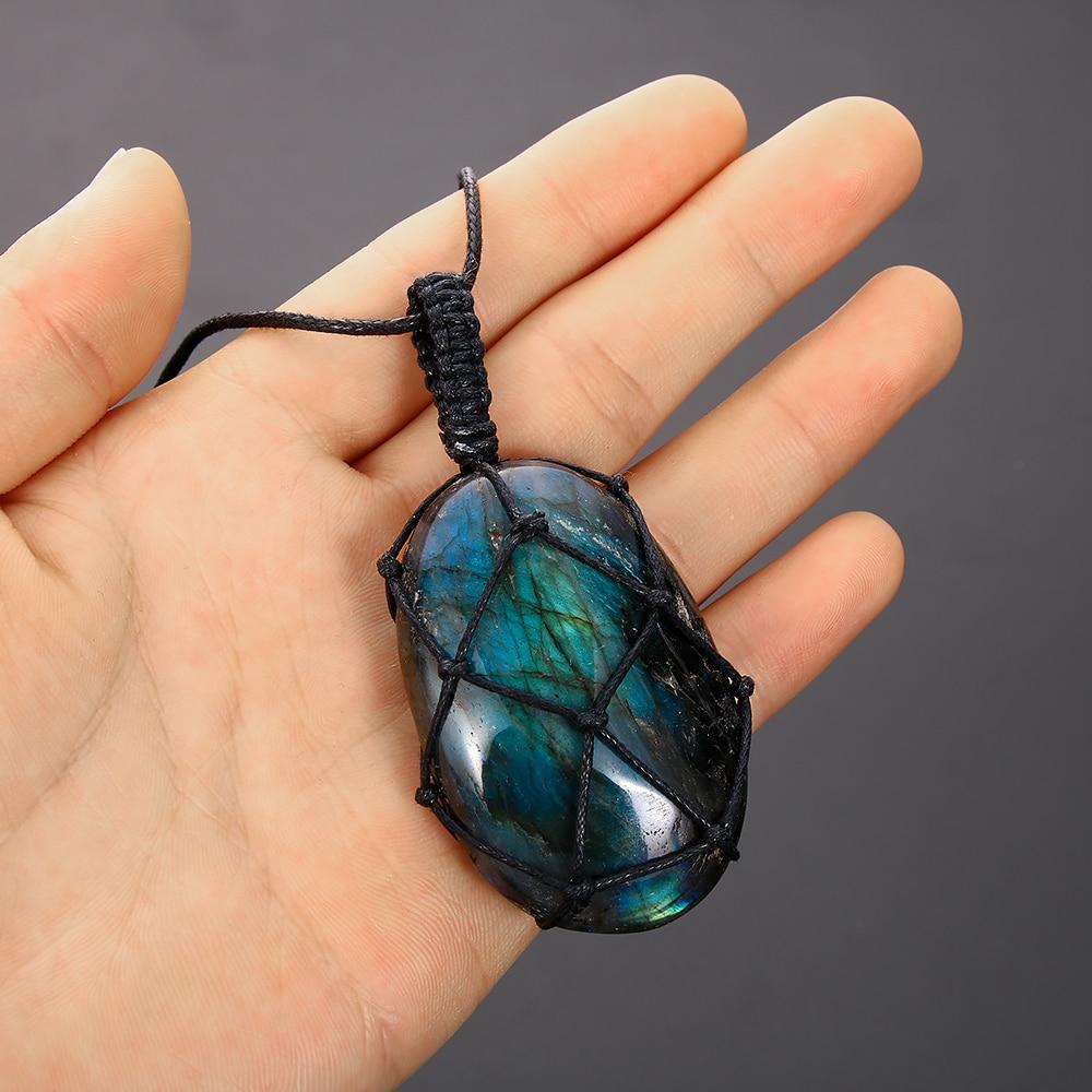 Collier Cœur de Dragon en Labradorite
