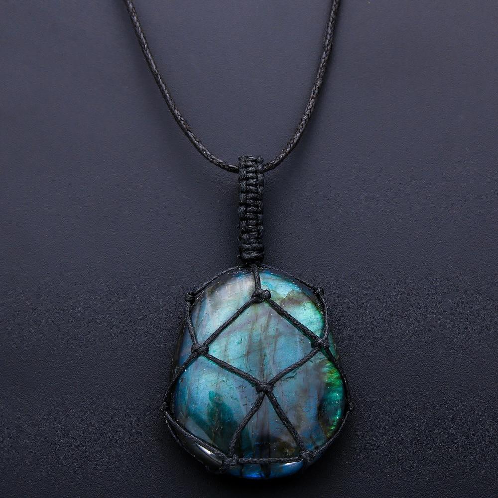 Collier Cœur de Dragon en Labradorite