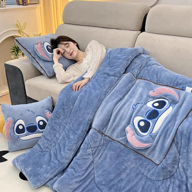 CozyCus - Transformez Votre Confort Avec Notre Ensemble Couverture et Coussin