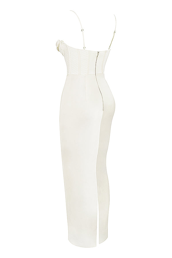 Luna - Robe Maxi Corset en Satin