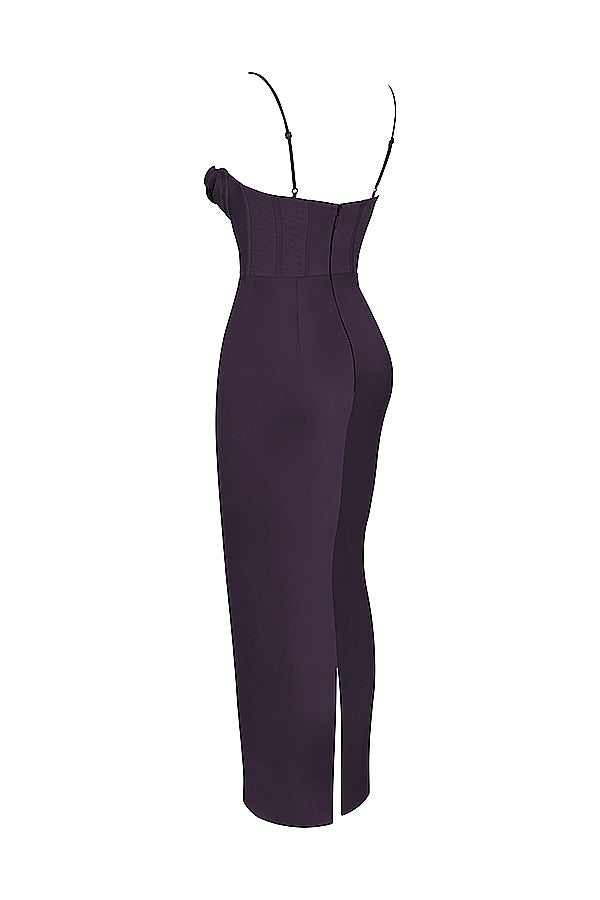 Luna - Robe Maxi Corset en Satin