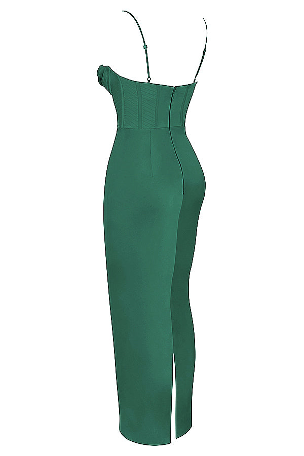 Luna - Robe Maxi Corset en Satin