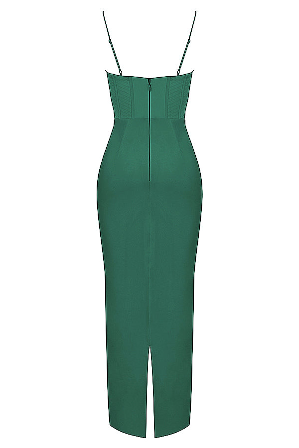 Luna - Robe Maxi Corset en Satin