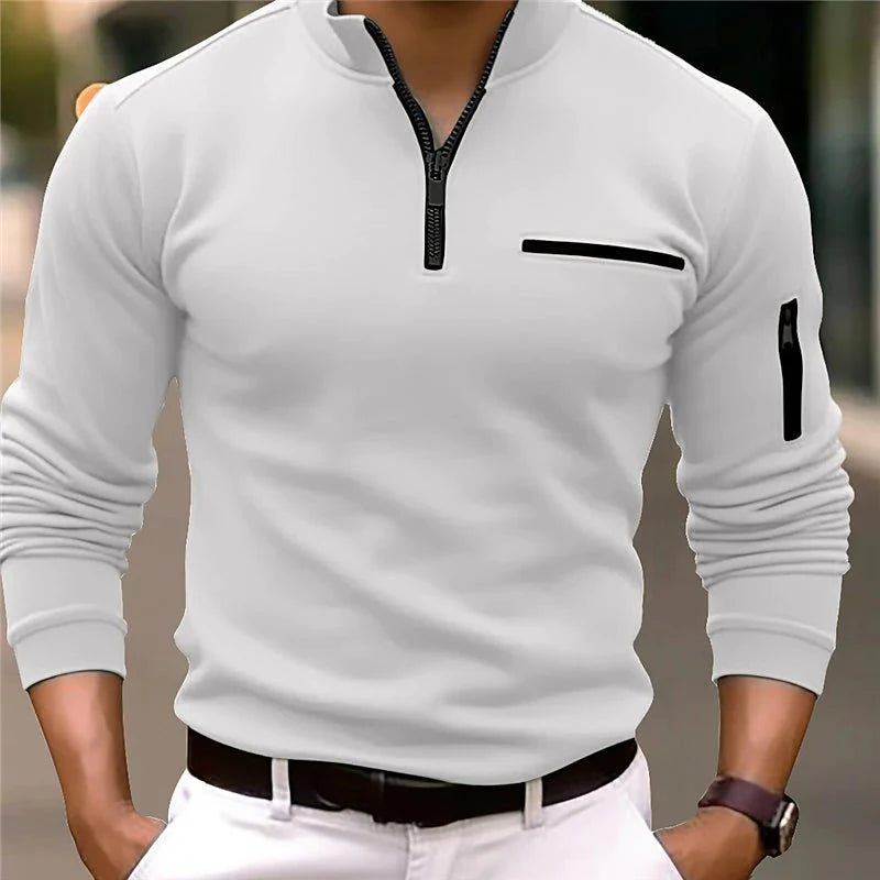 Raoul - Pull Luxe à Zip Quart pour Homme