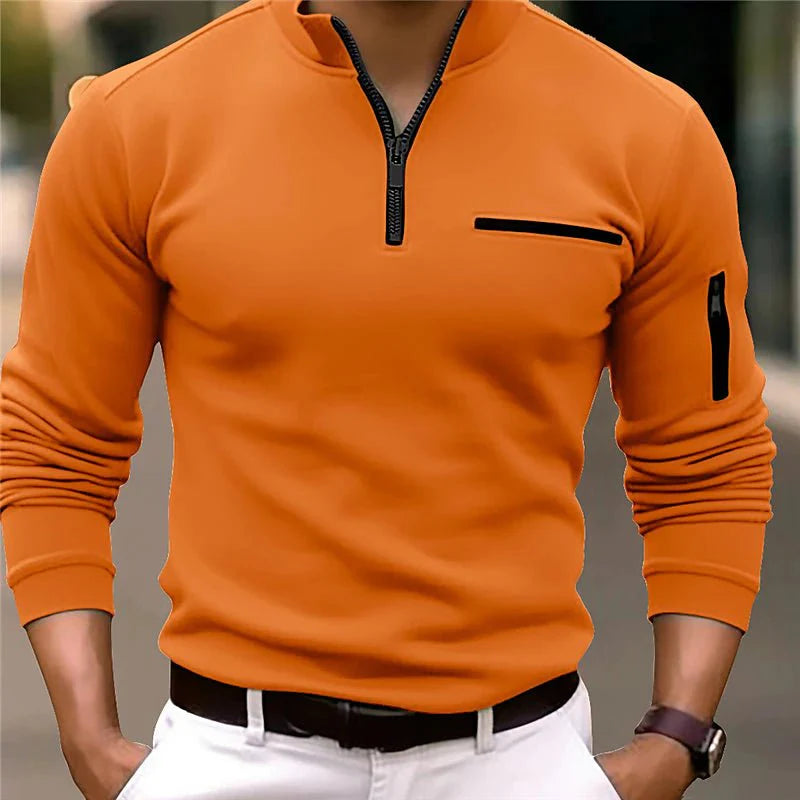 Raoul - Pull Luxe à Zip Quart pour Homme