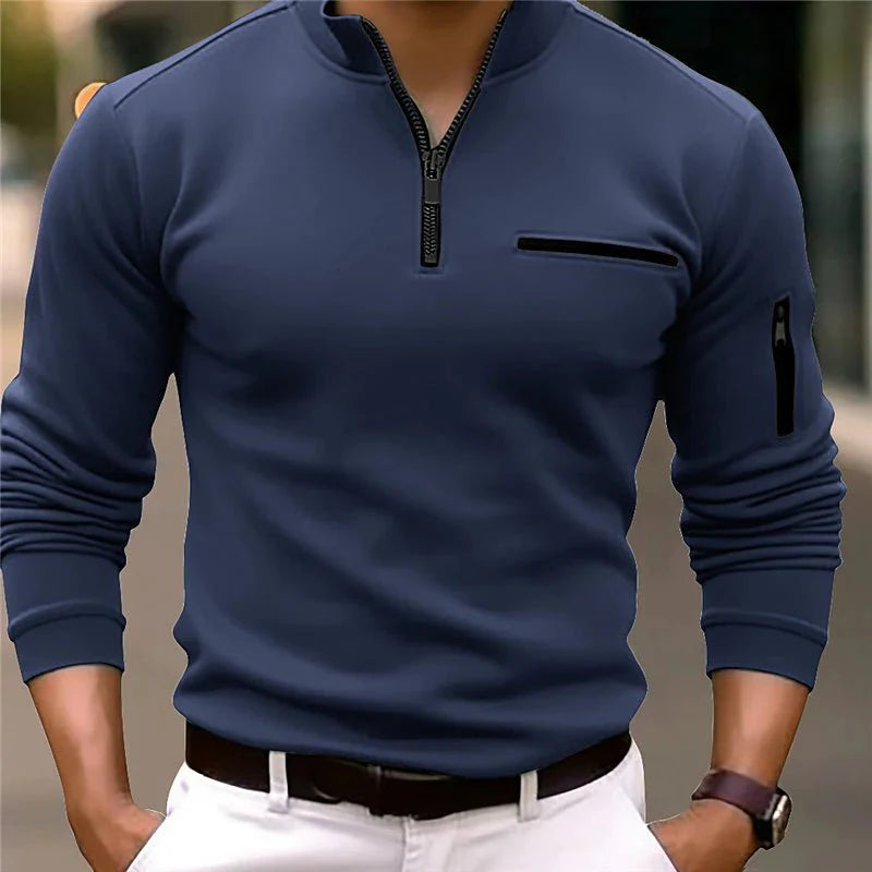 Raoul - Pull Luxe à Zip Quart pour Homme