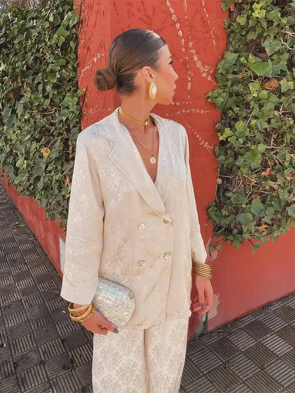 Zoe - Ensemble Blazer en Brocart