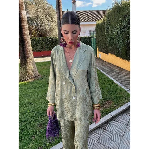 Zoe - Ensemble Blazer en Brocart