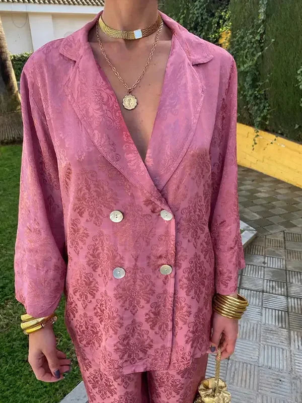 Zoe - Ensemble Blazer en Brocart