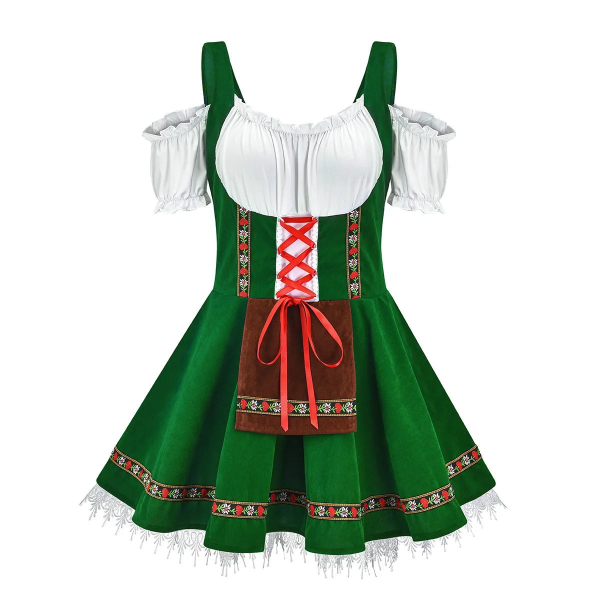 Janina - Robe Classique Dirndl Oktoberfest avec jupe Vichy